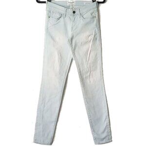 Frame Le Skinny De Jeanne Ankle Jeans 24 Super Light Wash 25x28